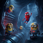 Boxer PULLIN Minions Spider-Man thumb 2